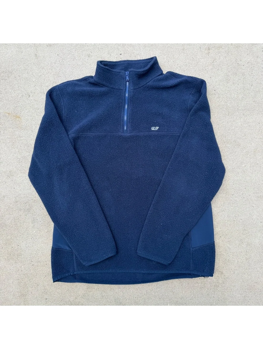 Vineyard Vines Fleece Pullover Men Regular M Navy Casual